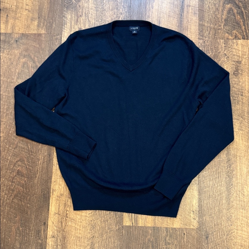 J. Crew Men's V-Neck Sweater in Black